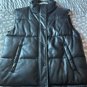 Abercrombie Vegan Leather Vest